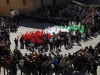 manifestazione in piazza per 150 anni italia