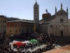 manifestazione in piazza per 150 anni italia