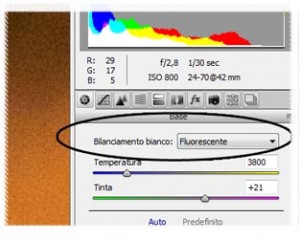 Bilanciamento bianco